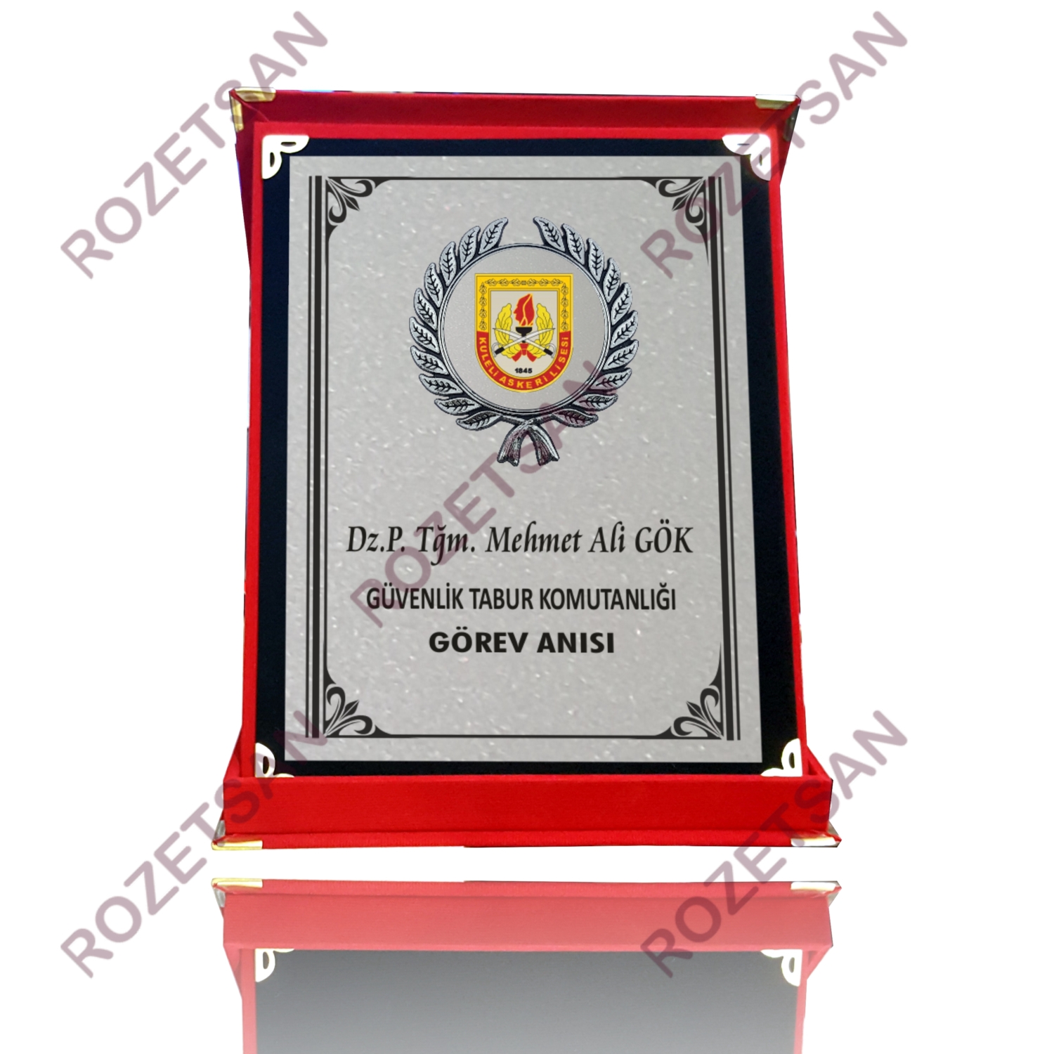 Gümüş Faset Görev Anısı Plaket